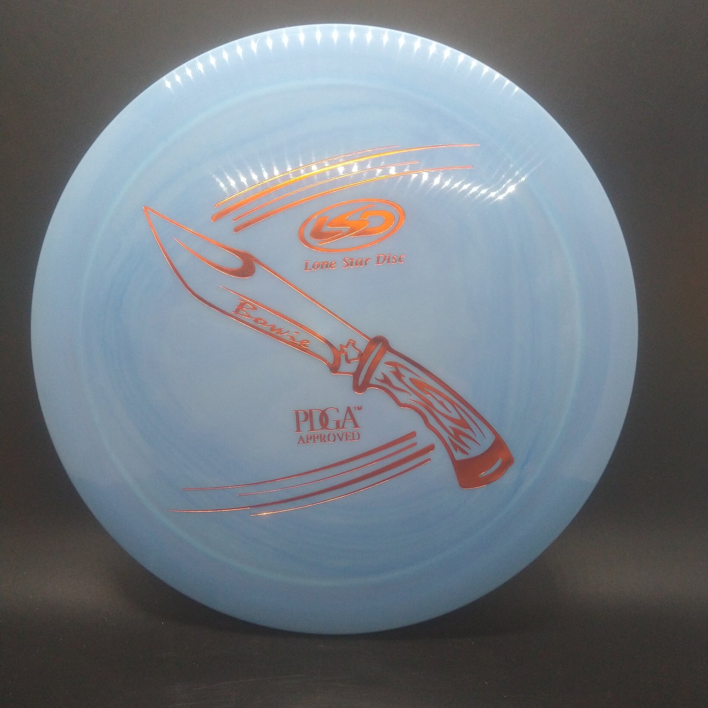 Lonestar Bravo Bowie Blue with gold stamp 172g