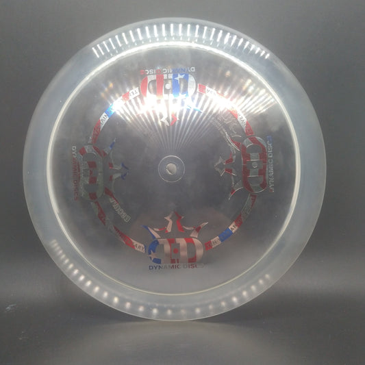 Dynamic Discs Lucid Ice Escape with red/white/blue stamp 175g