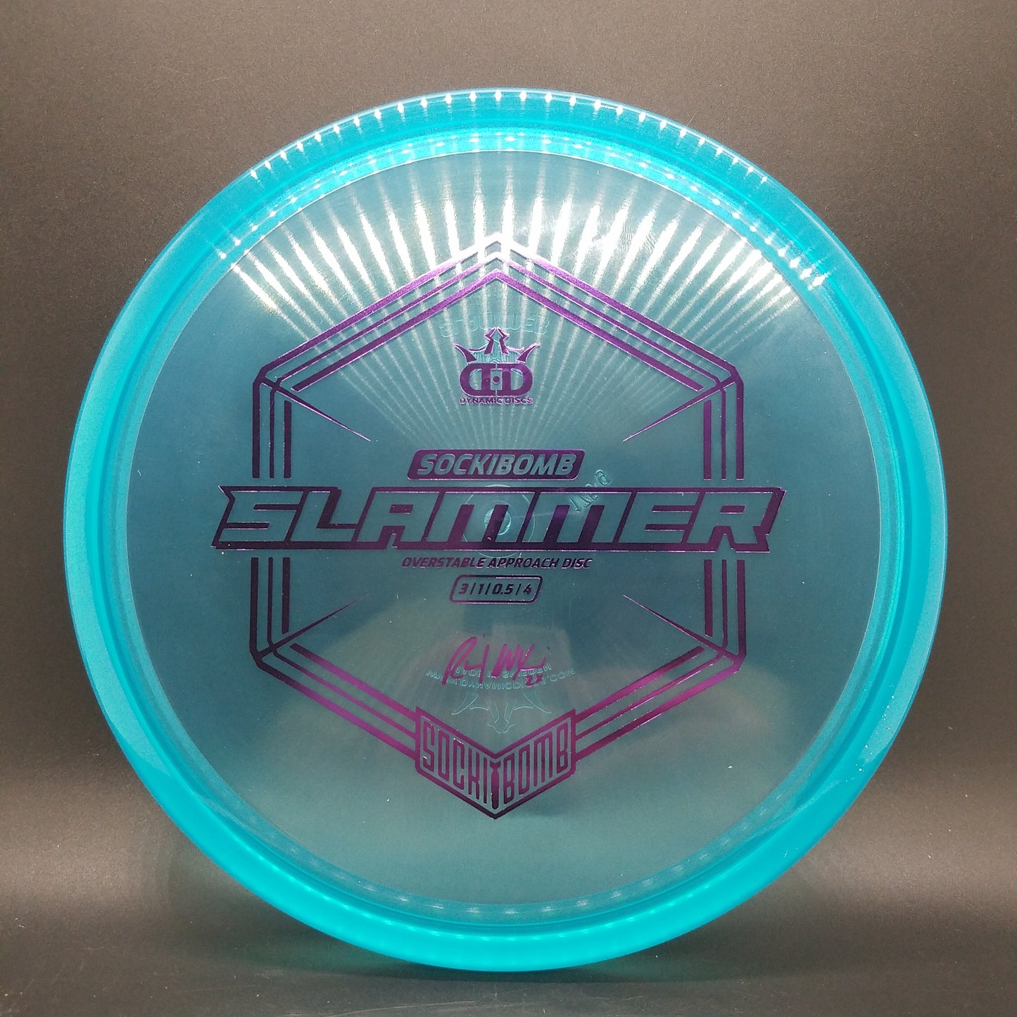 Dynamic Discs Lucid Ice Slammer Blue 175g