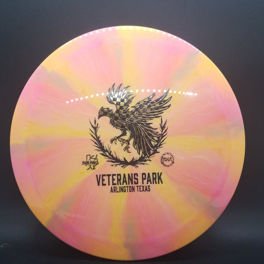 Mint VPO Apex Phoenix pink/yellow with checker board/black stamp 174g